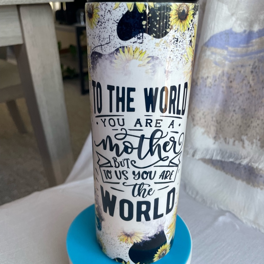 20 oz spill proof skinny Tumbler Mom Themed